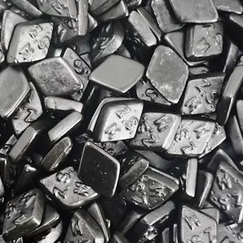 Salty Liquorice Diamonds No Added Sugar Free Pick & Mix Sweets De Bron 100g